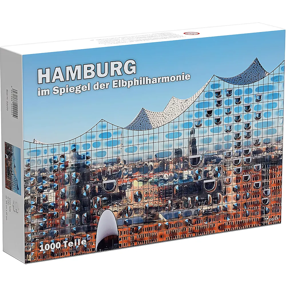 Puls Entertainment Puzzle Hamburg im Spiegel der Elbphilharmonie - 1000 Teile