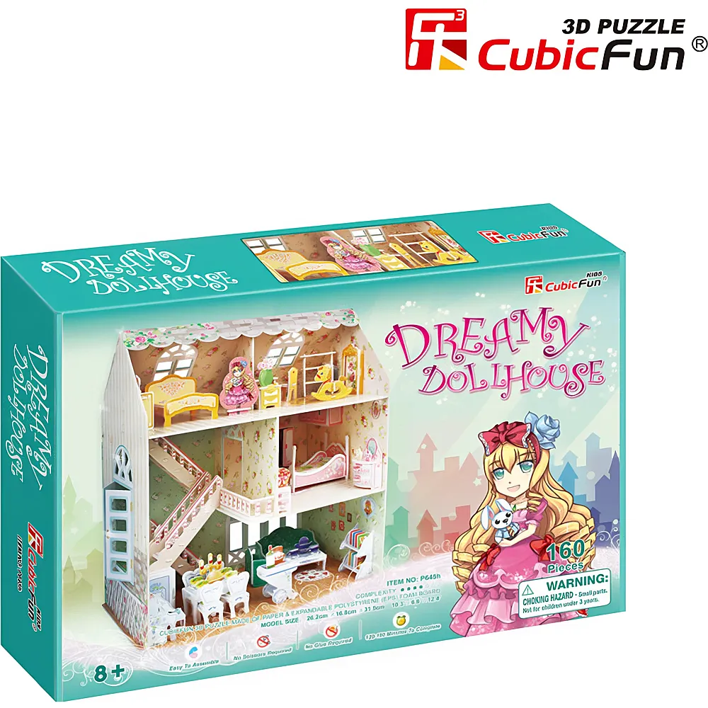 Cubic Fun Puzzle 3D Vertr�umtes Puppenhaus - Schwierigkeit : 4/8 - 160 Teile