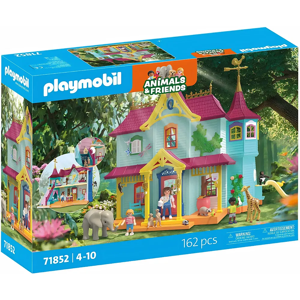 PLAYMOBIL Animals & Friends Kunterbunte Tier-Villa 71852