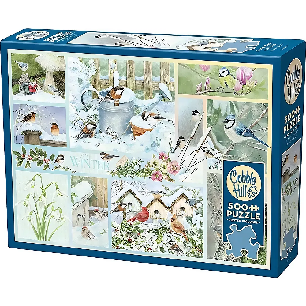 Cobble Hill Puzzle Garten V�gel im Winter - 500 Teile