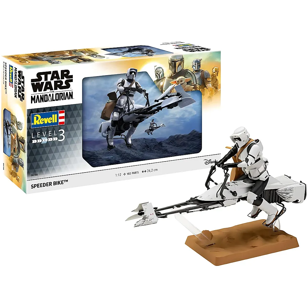 meinspielzeug - Revell Level 3 Speeder Bike Star Wars | Modellbausatz Weltraum