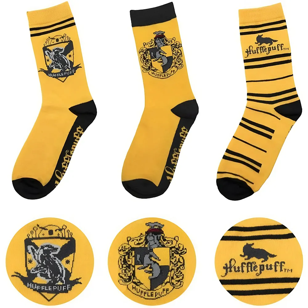 Cinereplicas Harry Potter: Hufflepuff Socken 3 St�ck