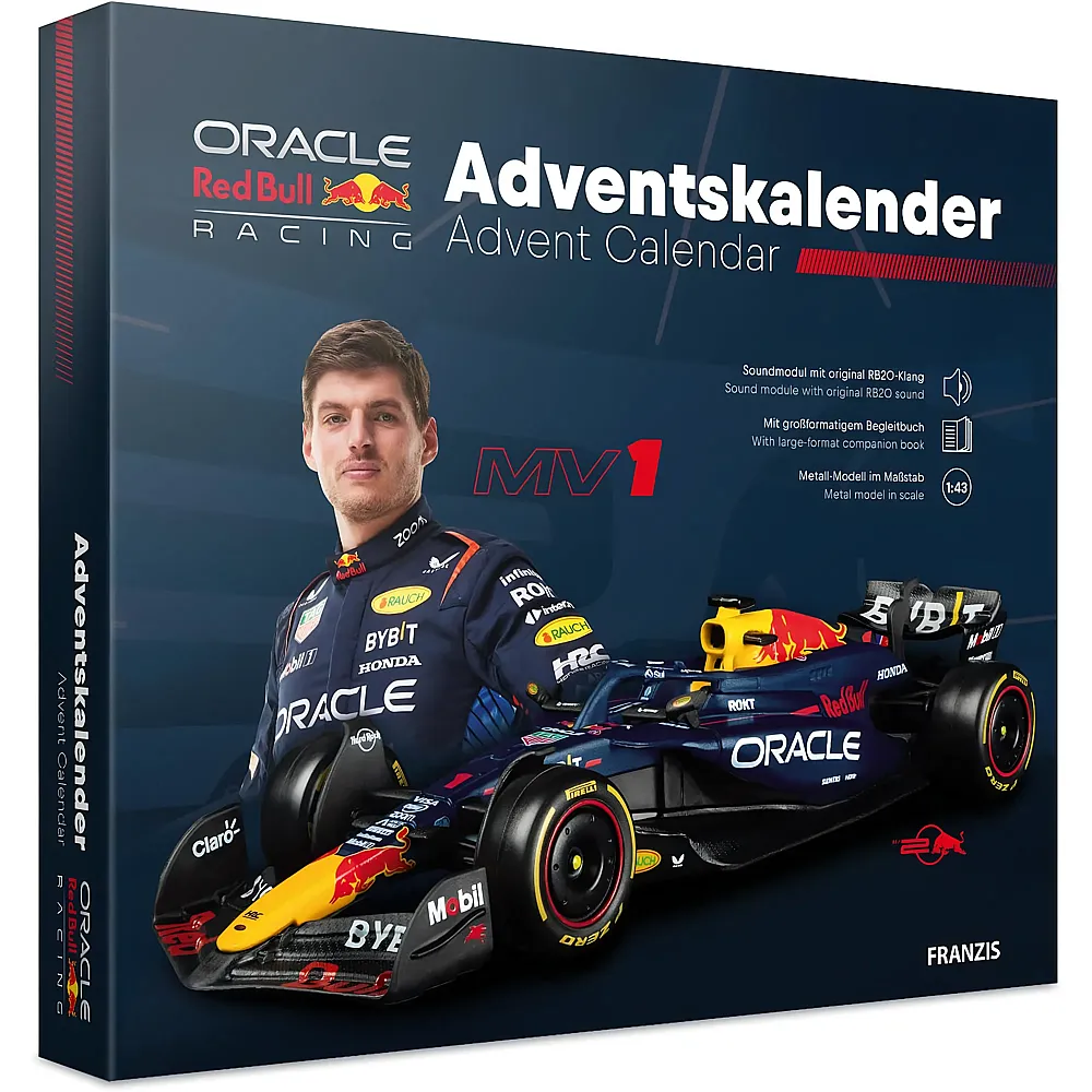 Franzis Modellfahrzeug Adventskalender Oracle Red Bull Racing