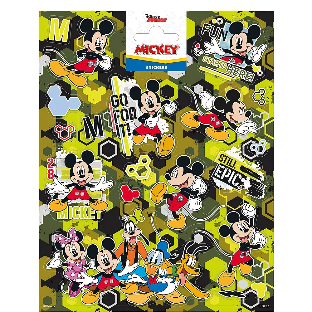 Totum Stickers Mickey Mouse Aufkleberbogen | Tattoos & Stickers
