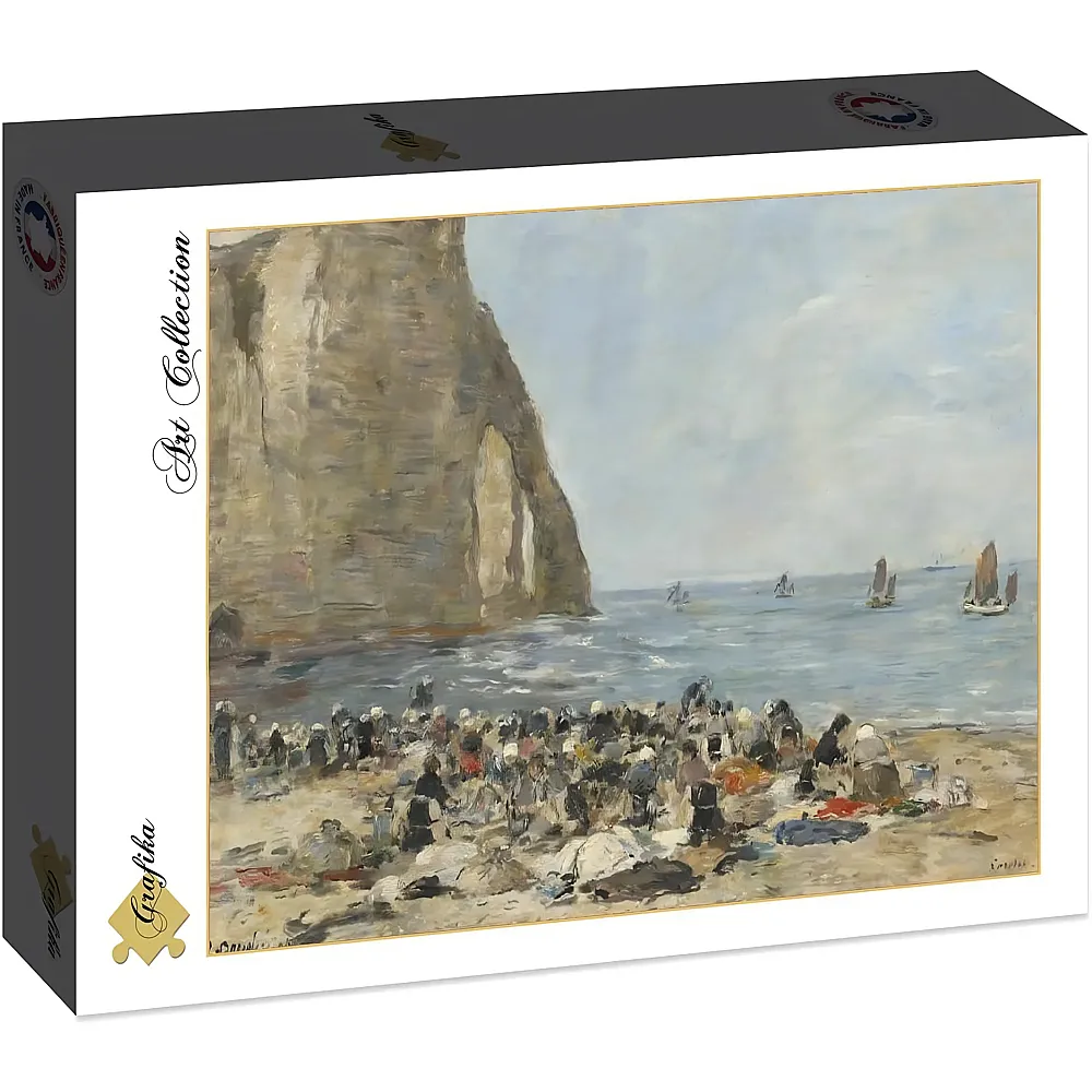 Grafika Puzzle Art Collection Eug�ne Boudin Washerwomen on the Beach of Etretat, 1894 - 2000 Teile