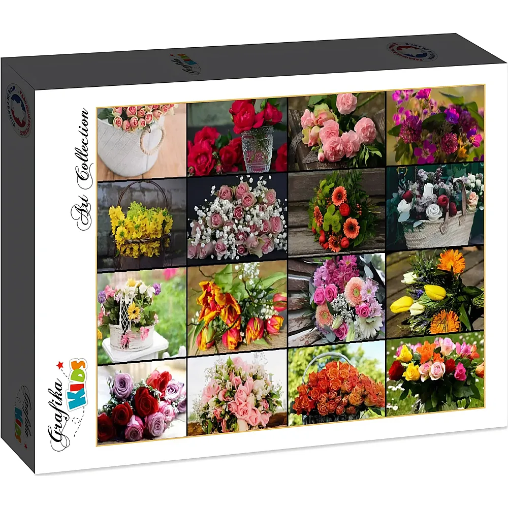 Grafika Puzzle Art Collection Grafika Kids Collage - Flowers - 12 Teile