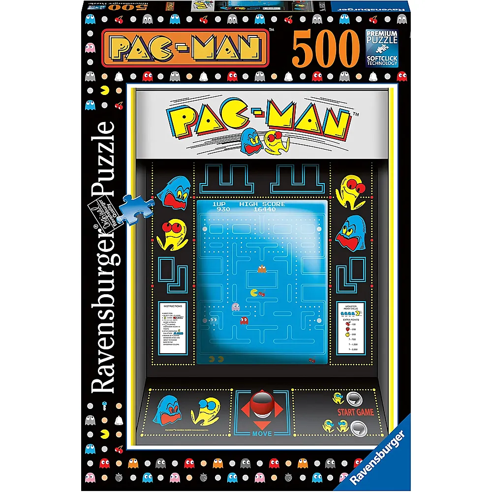 Ravensburger Puzzle Pac-Man Game 500Teile