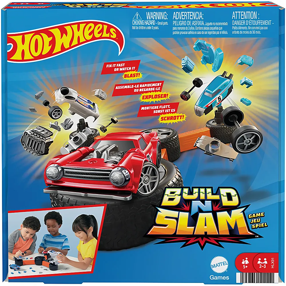Mattel Games Hot Wheels Build N Slam