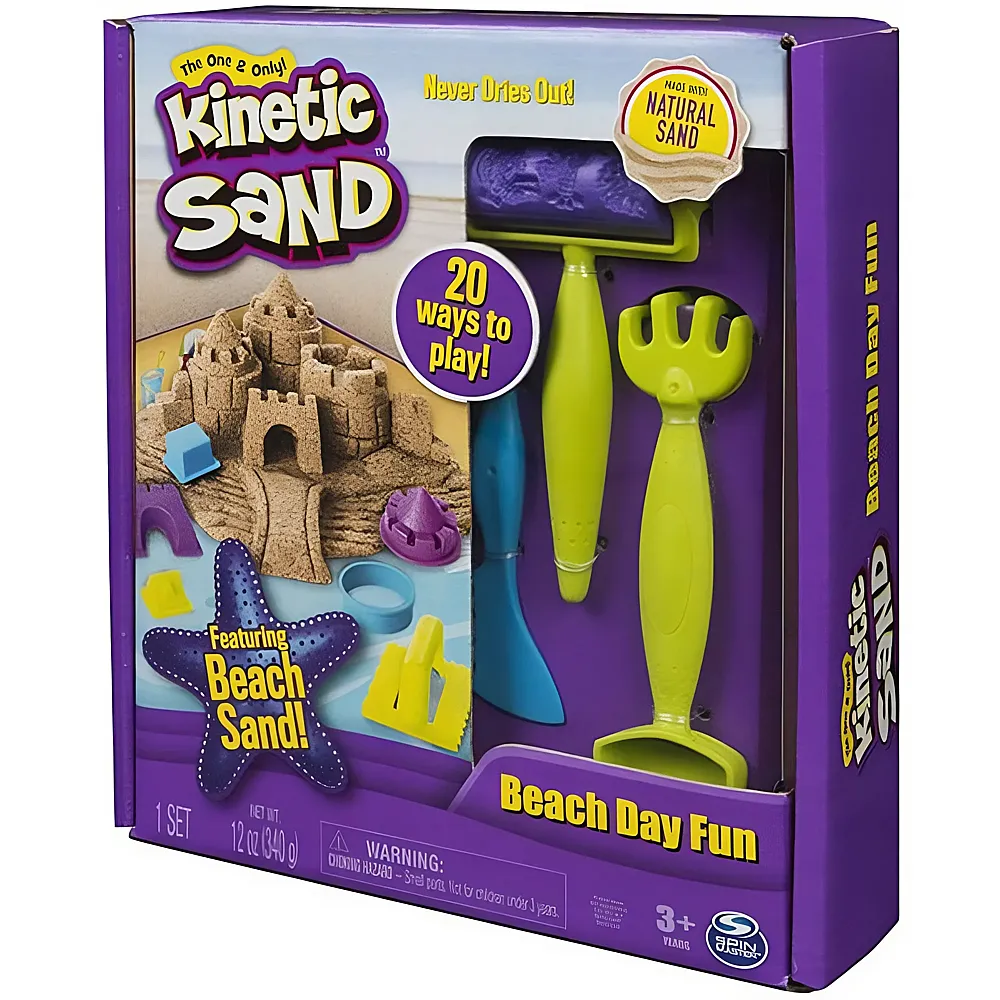 Spin Master Kinetic Sand Beach Day Fun Kit 340g