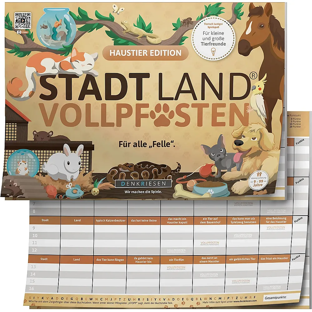 Denkriesen Stadt Land Vollpfosten Haustier Edition - F�r alle Felle