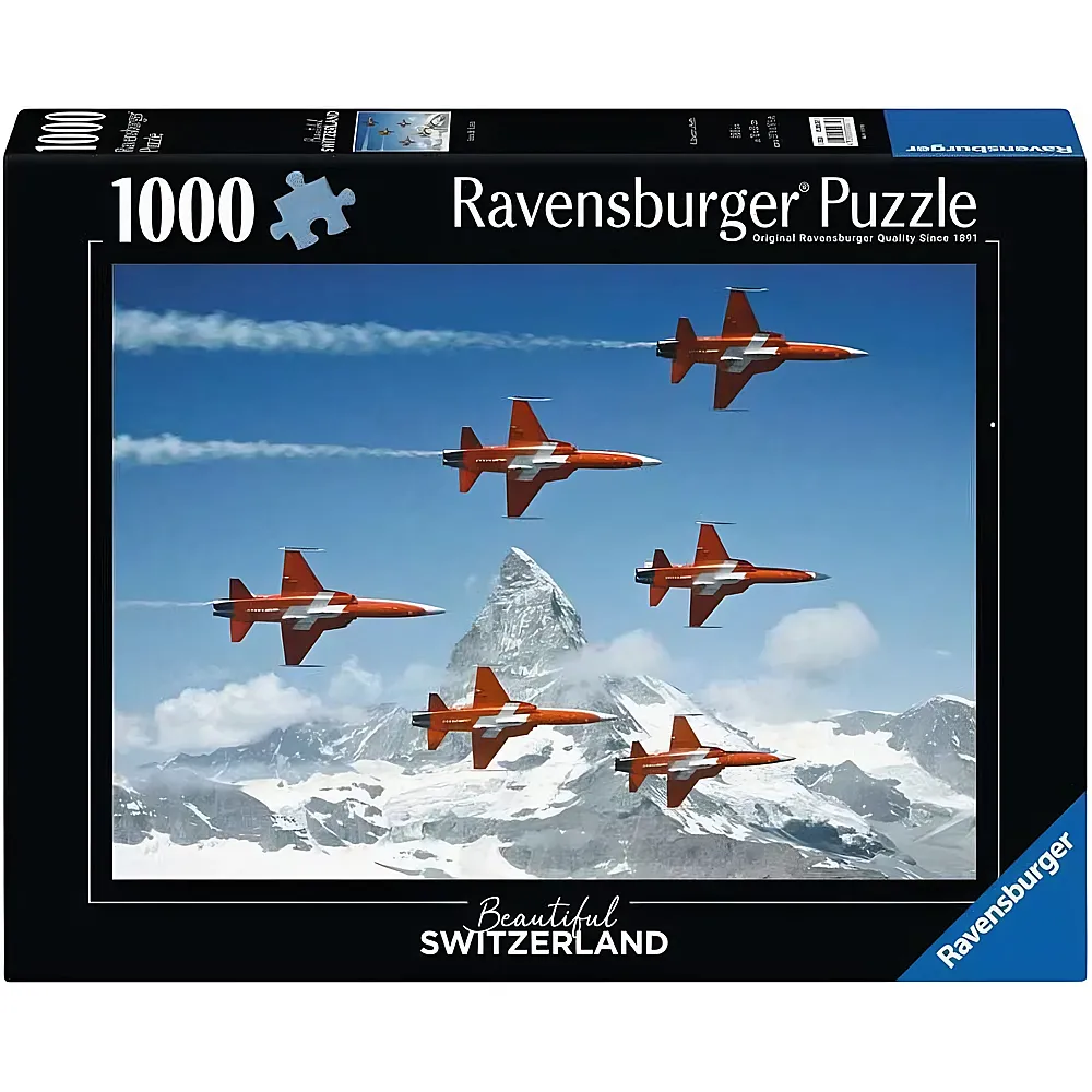 Ravensburger Puzzle Beautiful Switzerland Patrouille Suisse - 1000 Teile
