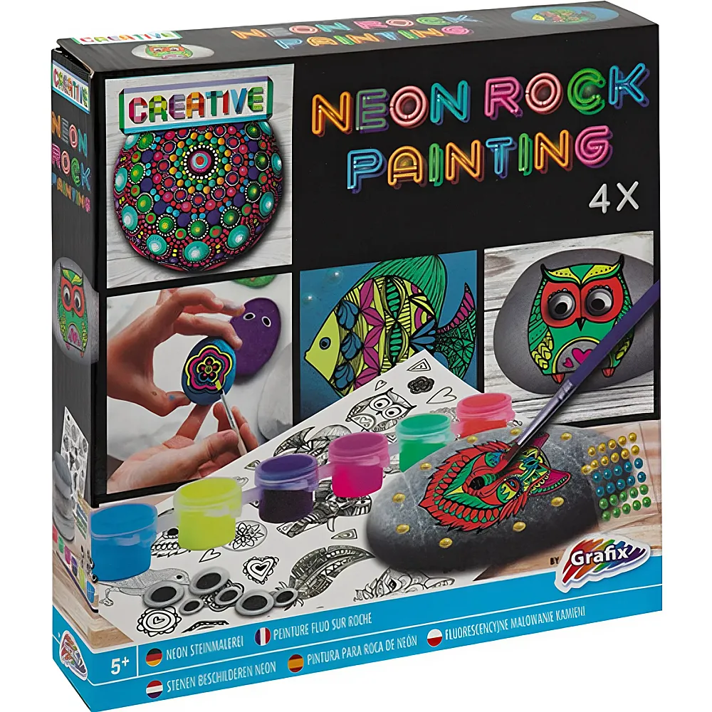 Grafix Neon Rock Painting