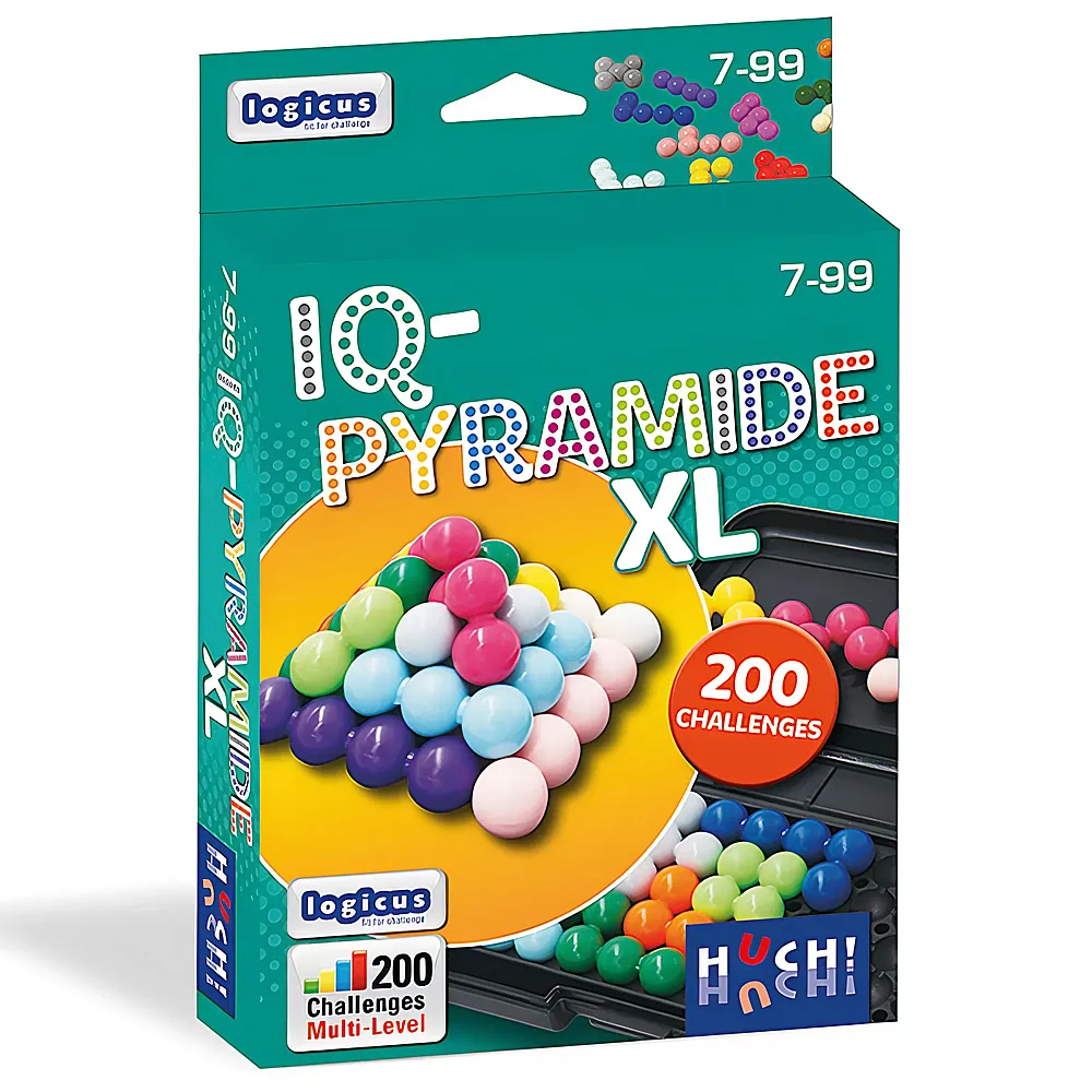HUCH Spiele IQ Pyramide XL | Logikspiele