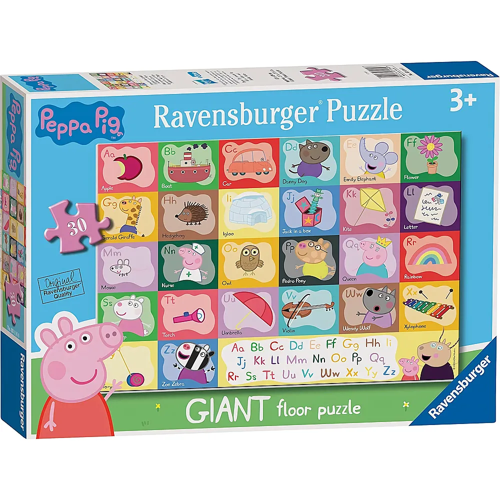 Ravensburger Puzzle Peppa Pig Alphabet - 30 Teile