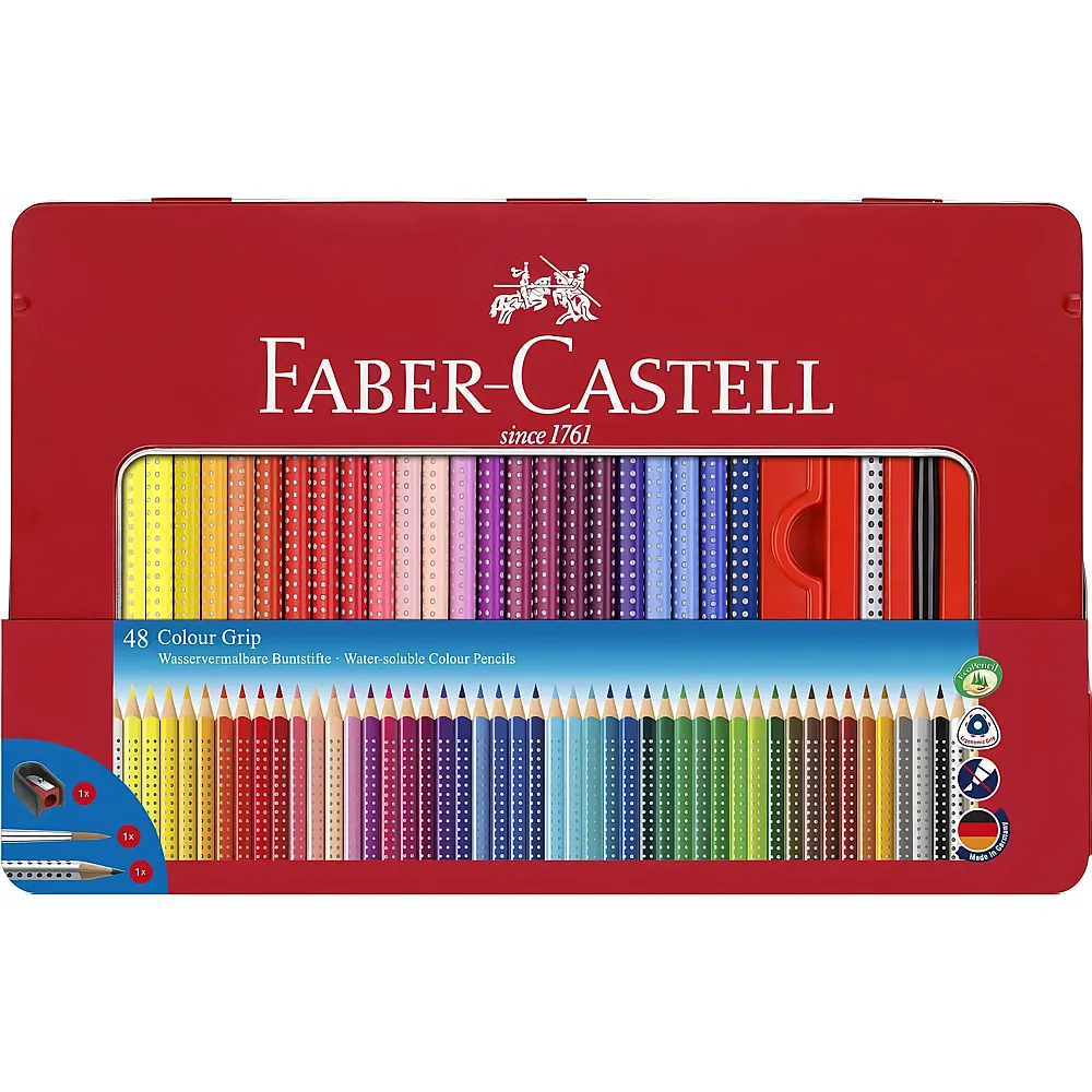 meinspielzeug - Faber-Castell Buntstifte Colour Grip 48Teile | Farbe & Kreide