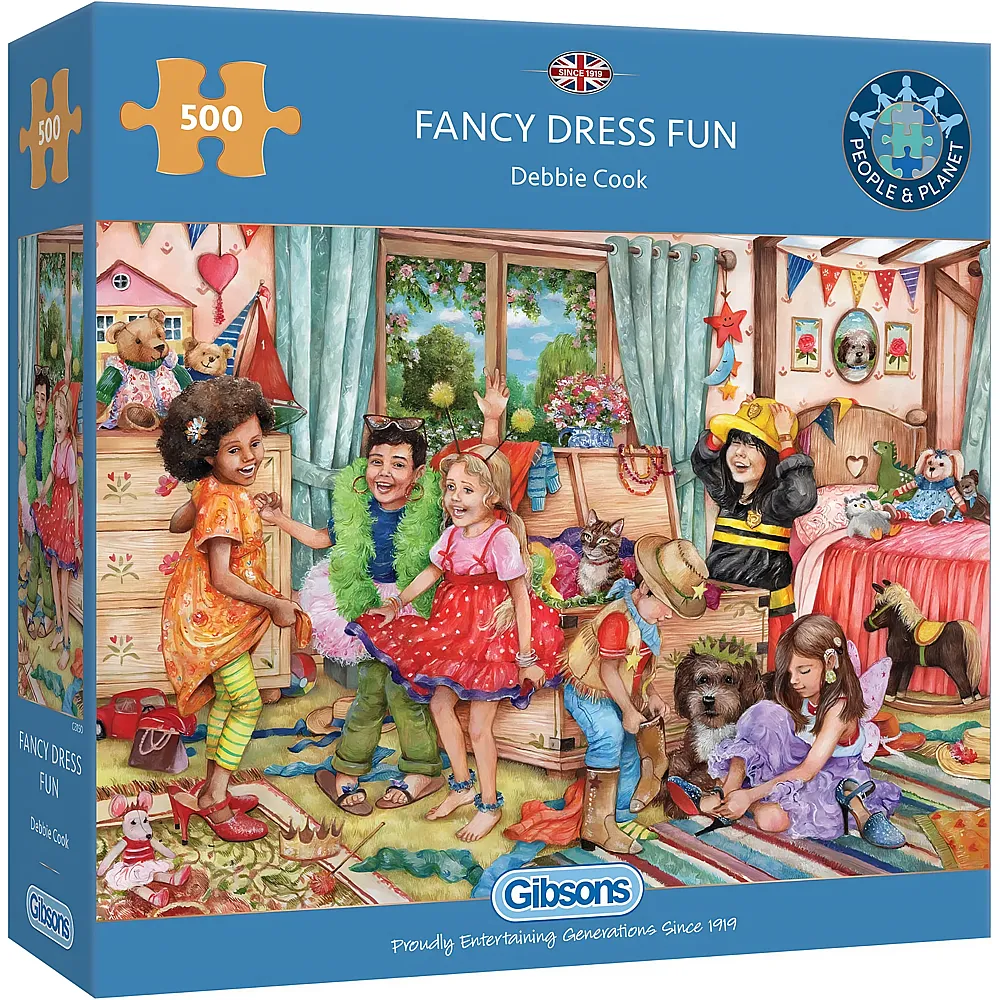 Gibsons Puzzle Debbie Cook Verkleiden macht Spass 500Teile