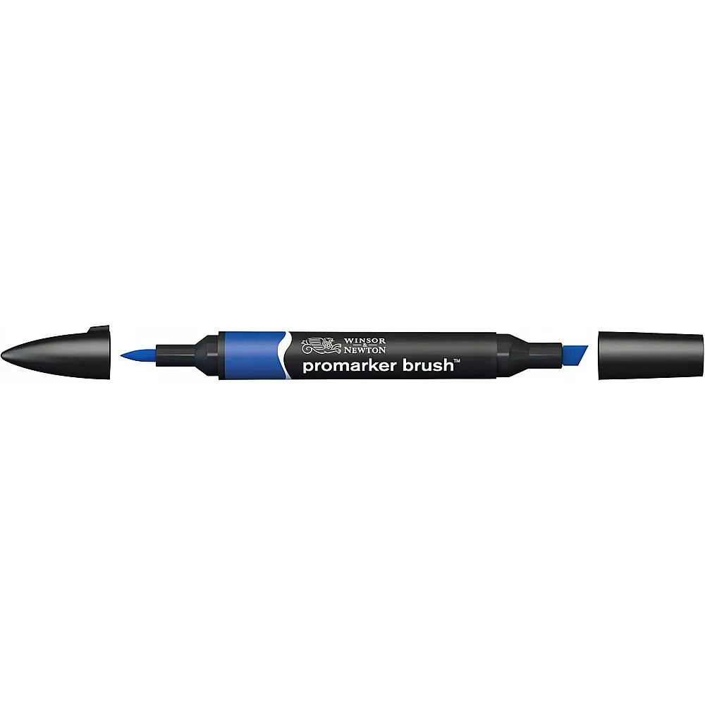meinspielzeug - Winsor & Newton Promarker Brush mit 2 Spitzen K�nigsblau | Farbe & Kreide