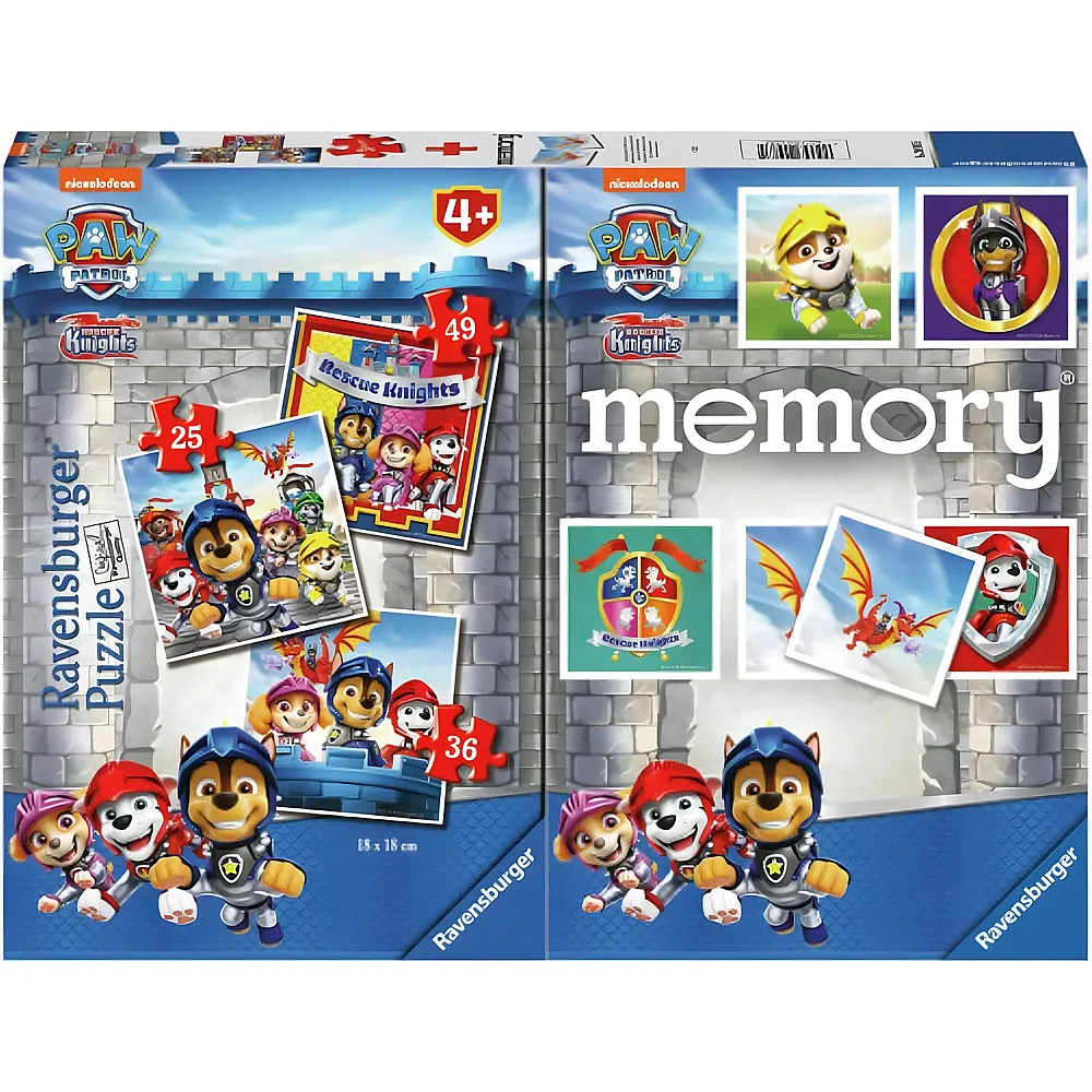 meinspielzeug - Ravensburger Puzzle Puzzles - Memory - Paw Patrol 25Teile | Spielesammlungen