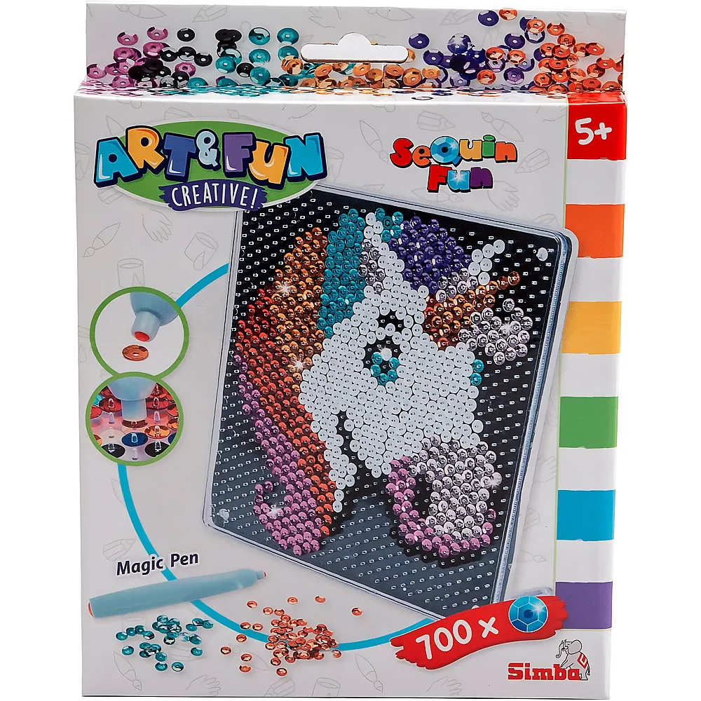 Simba Art & Fun Sequin Einhorn 700Teile