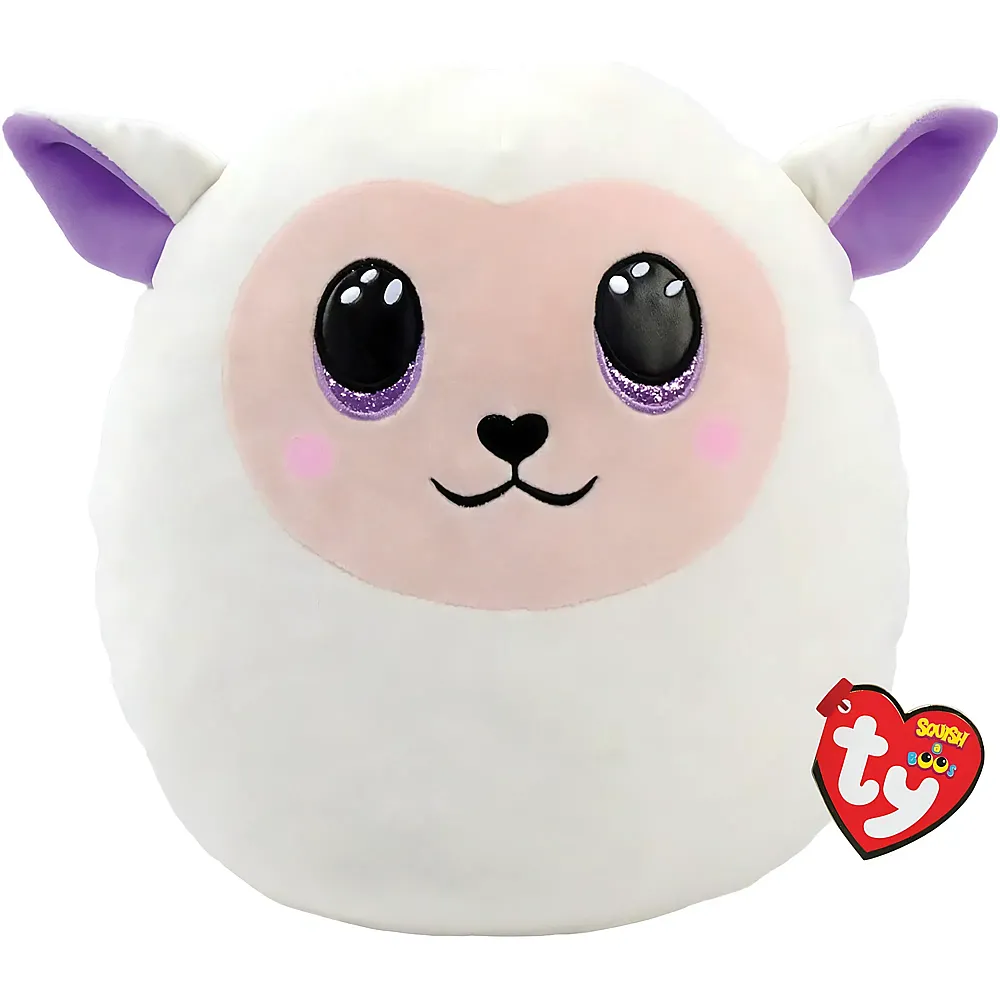 Ty Squishy Beanies Fluffy das Lamm - 31 cm - Bauernhoftiere Pl�sch