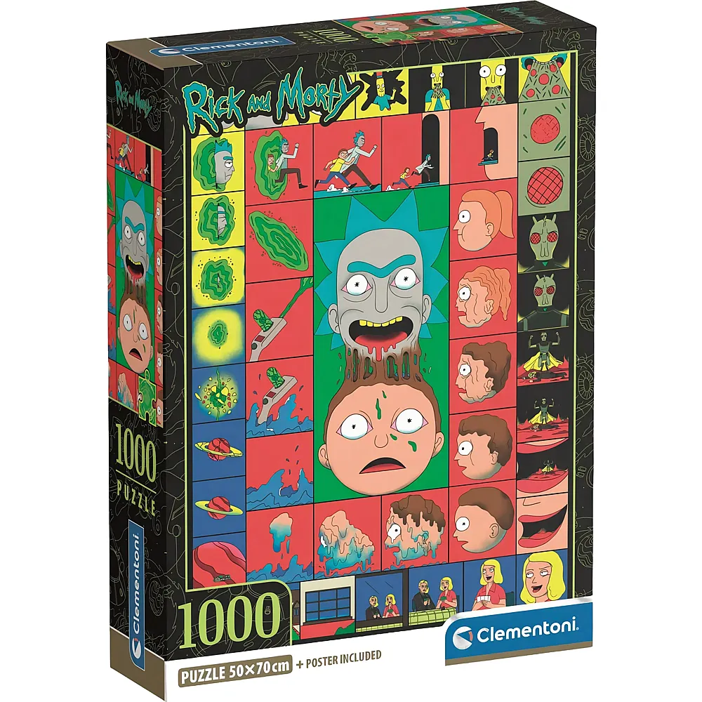 Clementoni Puzzle Rick & Morty 3 - 1000 Teile