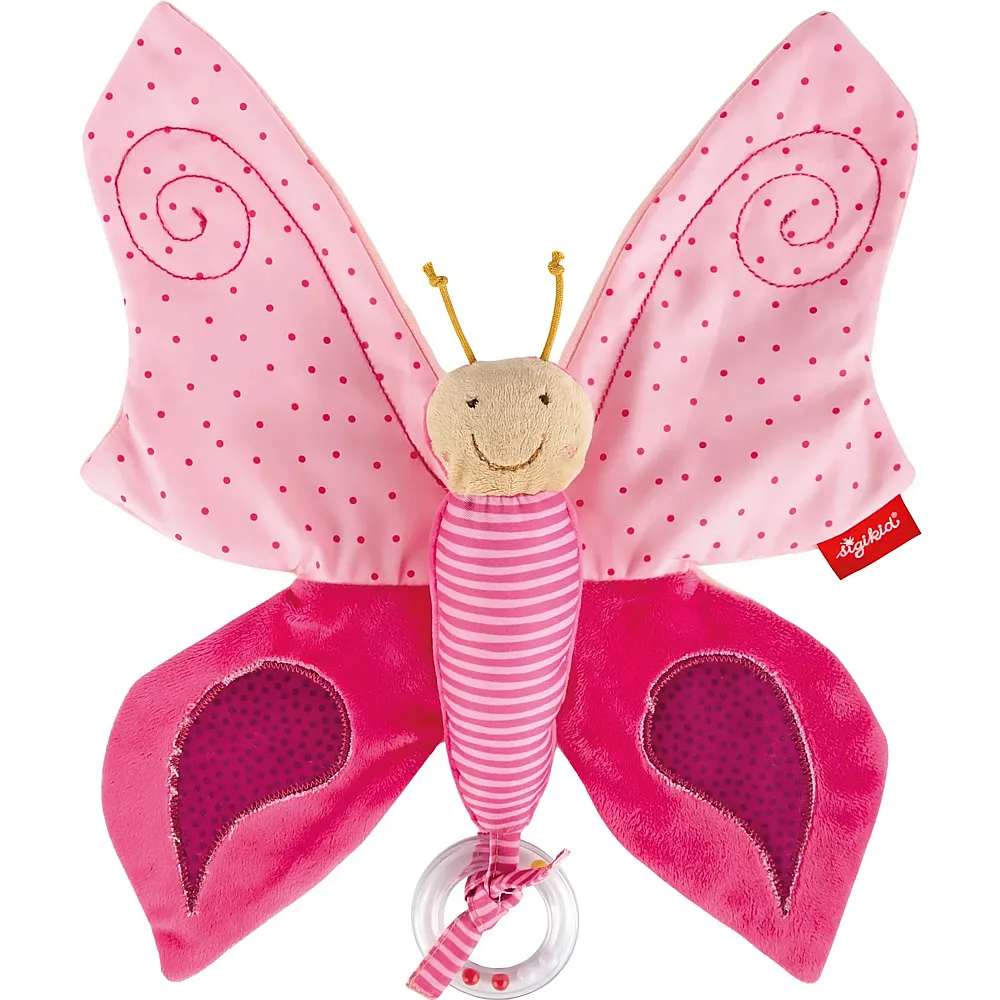 Sigikid Knistertuch Schmetterling Pink | Greiflinge