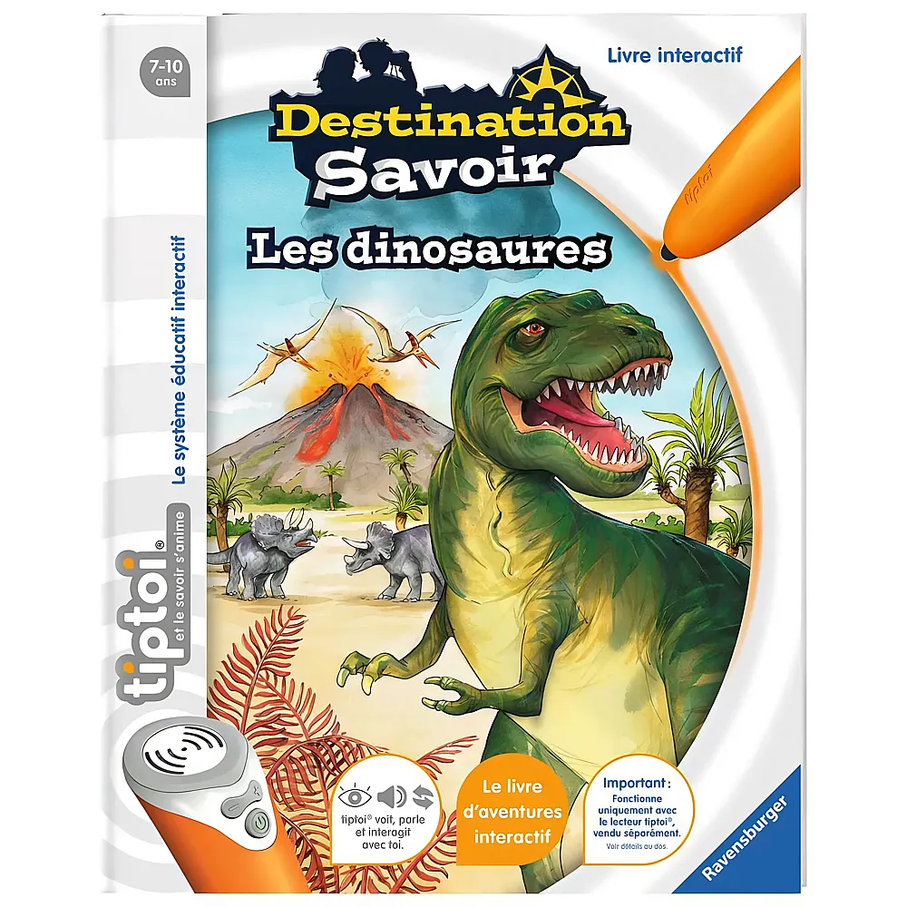 Ravensburger tiptoi Destination Savoir - dinosaures - Franais