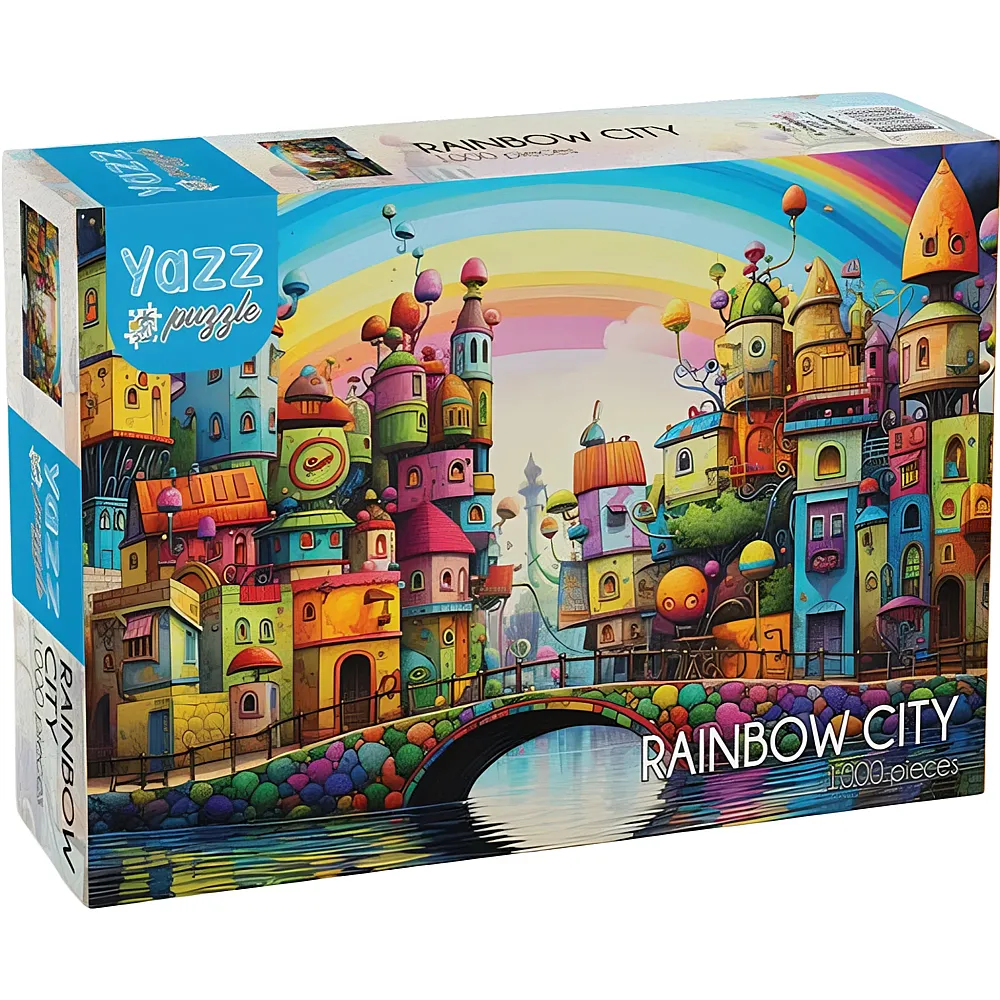 Yazz Puzzle Rainbow City 1000Teile