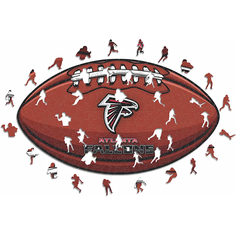 meinspielzeug - Iconic Puzzle NFL Atlanta Falcons Crest 150Teile | Holzpuzzle