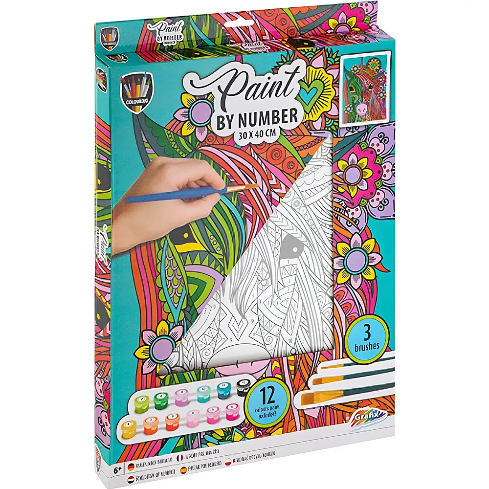 Grafix Canvas Mal-Set Einhorn