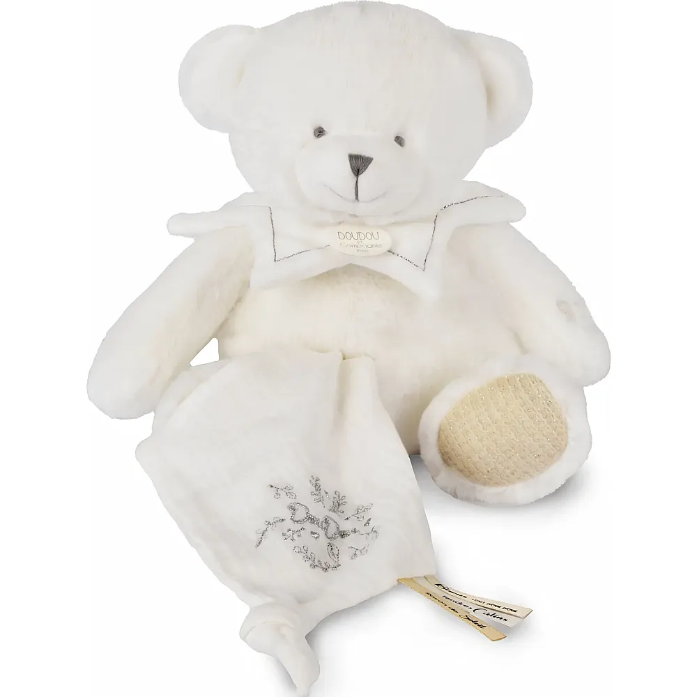 Doudou et Compagnie B�r mit Schmusetuch gold 30cm