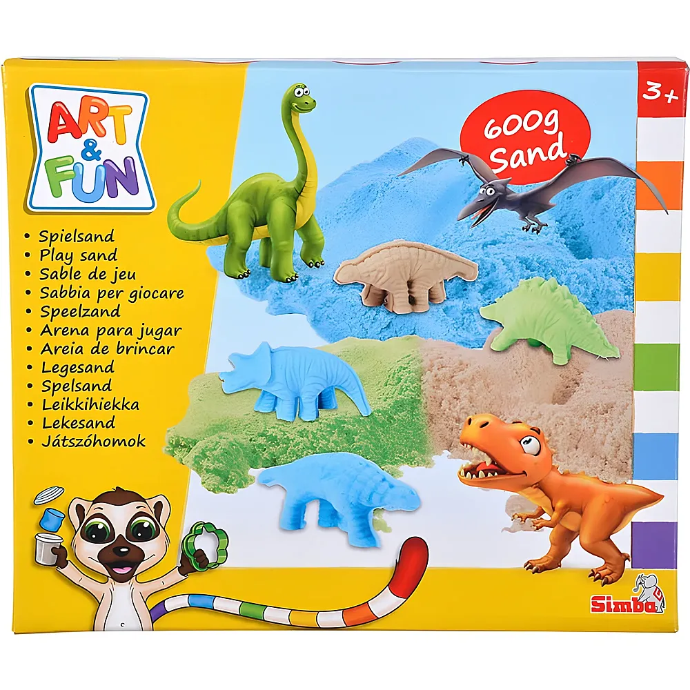 Simba Art & Fun Spielsand Set Dinosaurier
