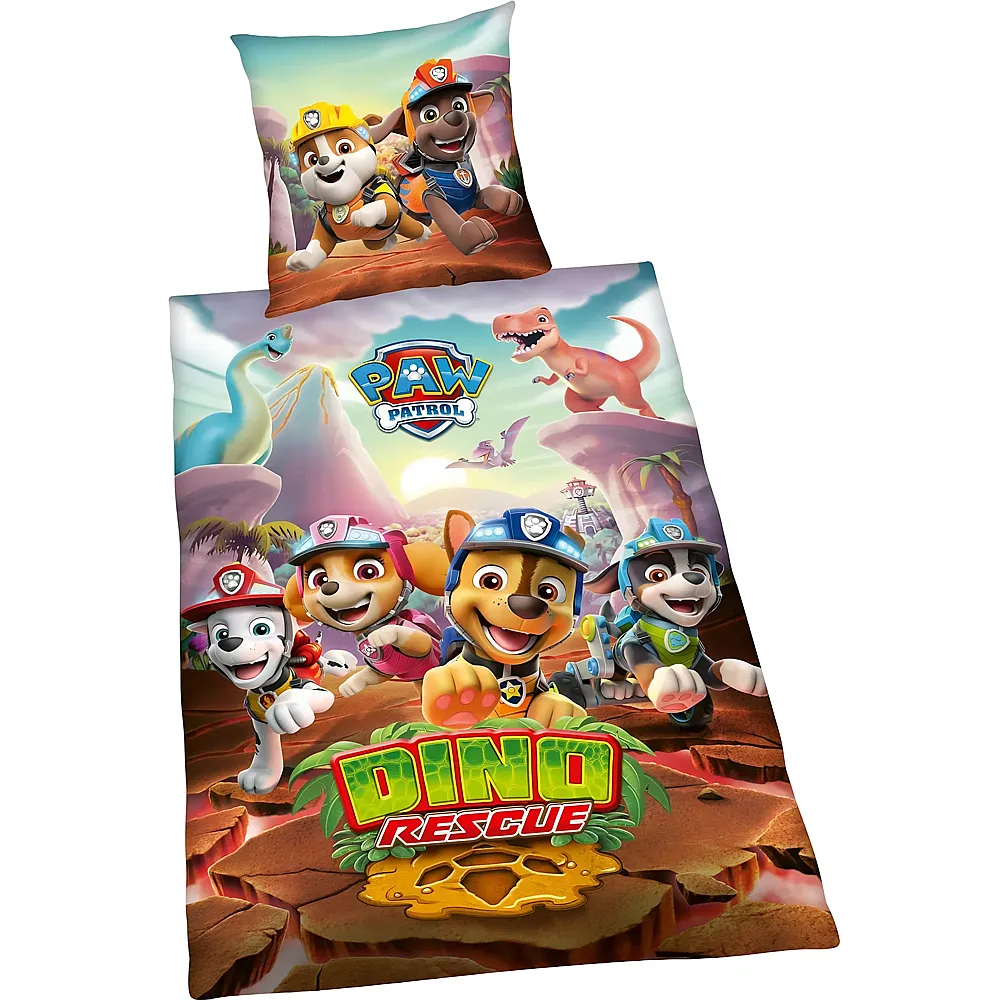 Herding Paw Patrol Bettw�sche Dino Rescue - 135 x 200 cm