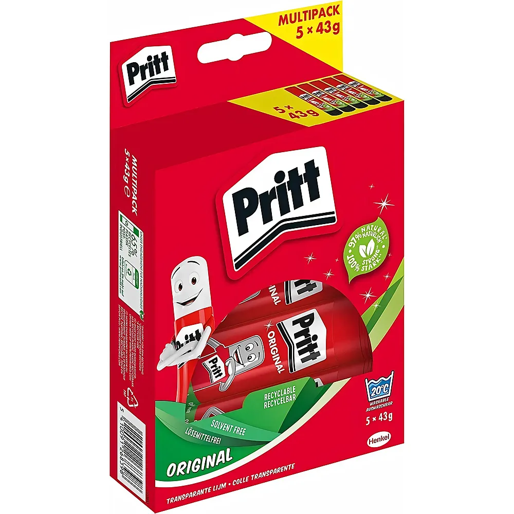 Pritt Klebestift 43g multi 5er Pack