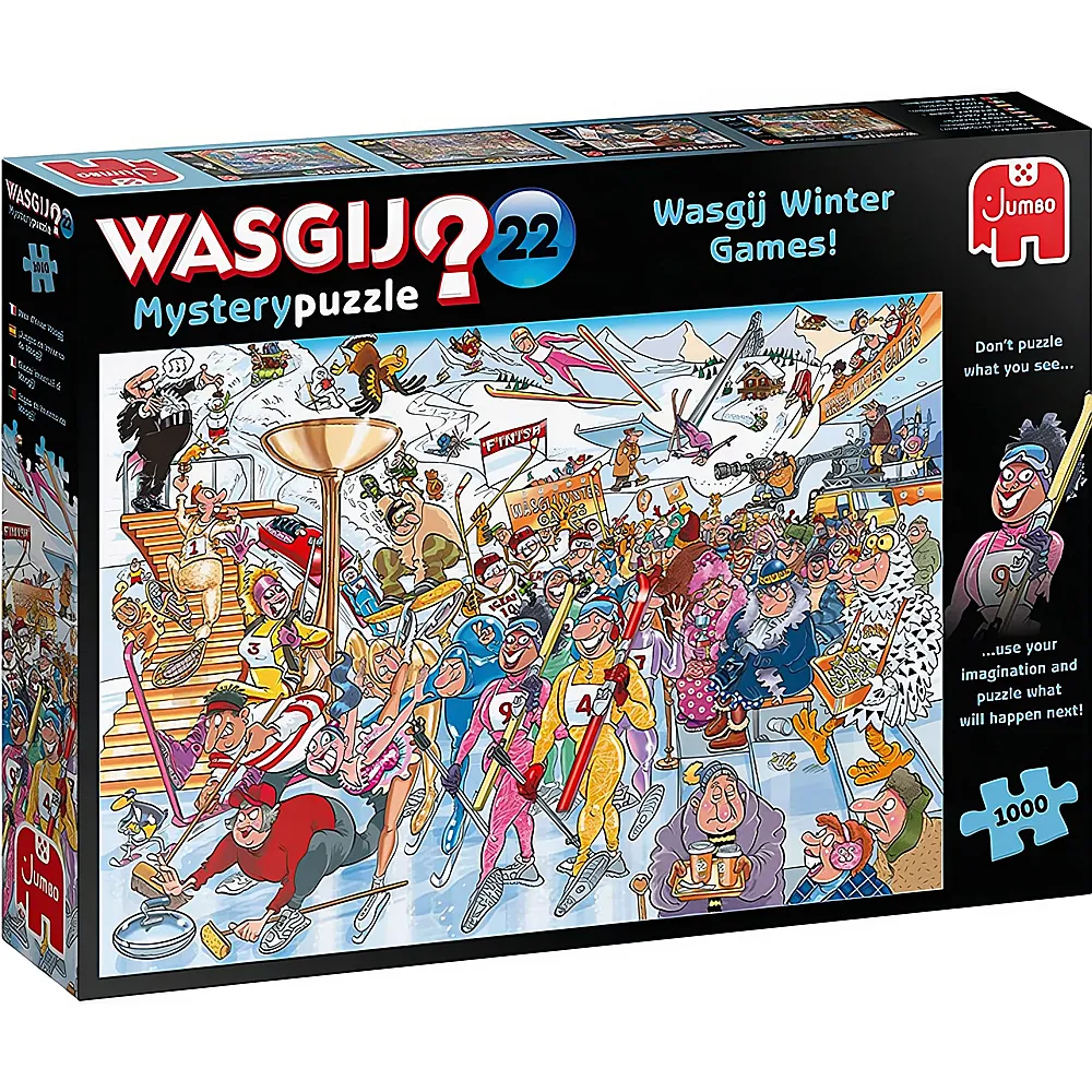 Jumbo Puzzle WASGIJ Mystery Winter Games 1000Teile