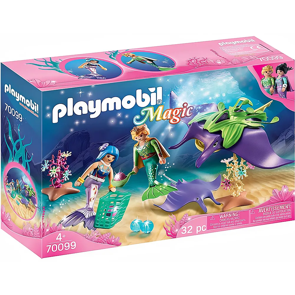 PLAYMOBIL Magic Perlensammler mit Rochen 70099
