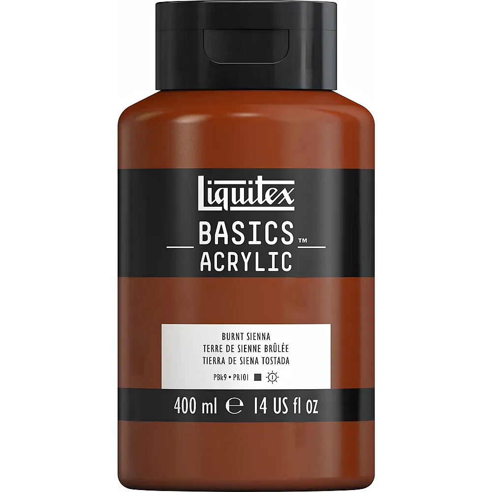 Liquitex Lqx Basics Acrylfarbe 400ml Flasche Siena Gebrannt - Suche