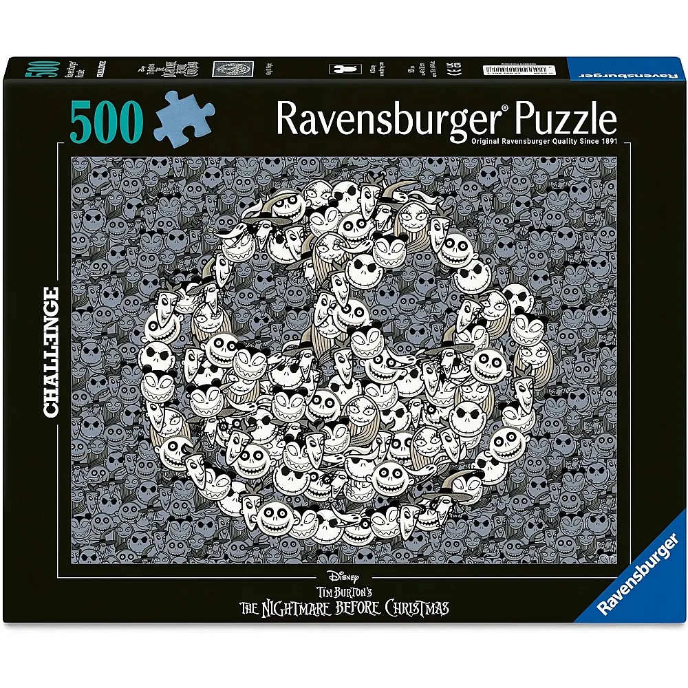 Ravensburger Puzzle Disney The Nightmare Before Christmas - King of Fright - 500 Teile - Puzzle 500 Teile