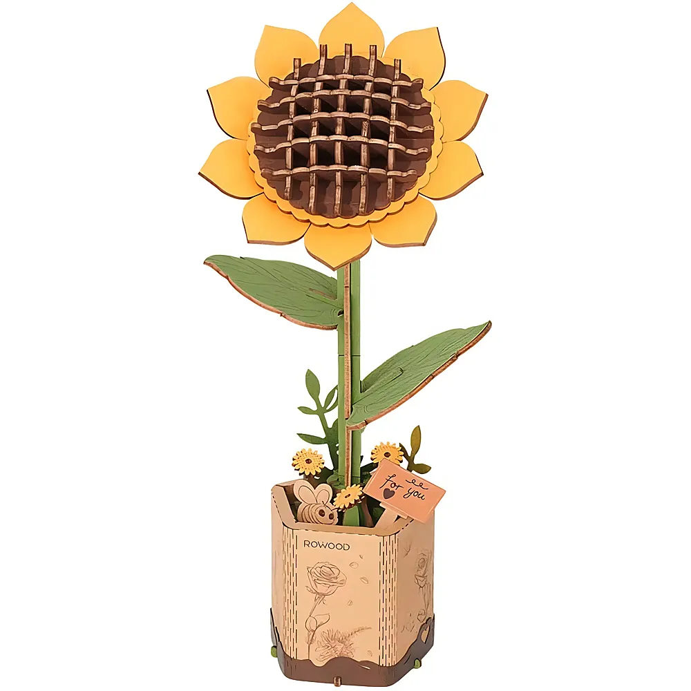 meinspielzeug - Robotime Sunflower 154Teile | 3D Puzzle