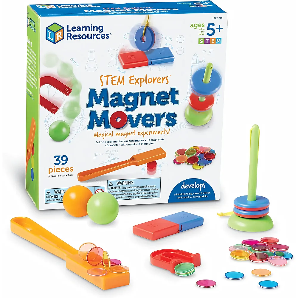 Learning Resources Magnetbausteine Set - 39 Teile