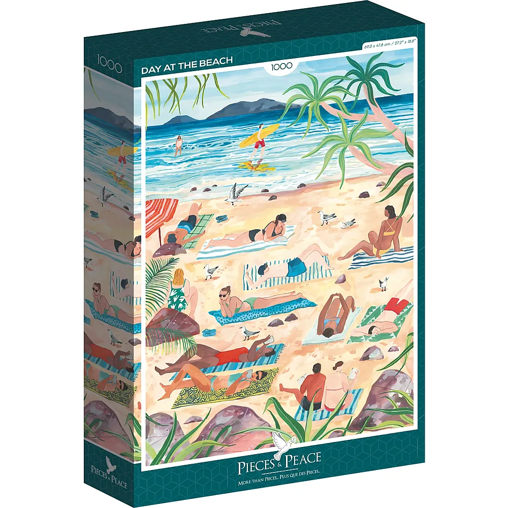 Pieces & Peace Puzzle Miranda Sofroniou Day at the Beach - 1000 Teile