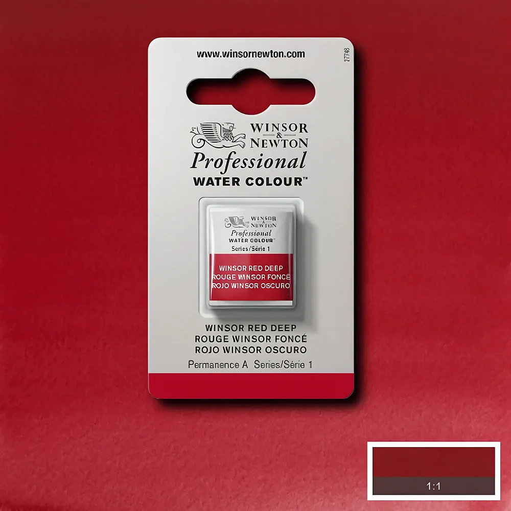 meinspielzeug - Winsor & Newton W&n Prof. Water Colour 1/2 Npfchen Winsorrot Dunkel