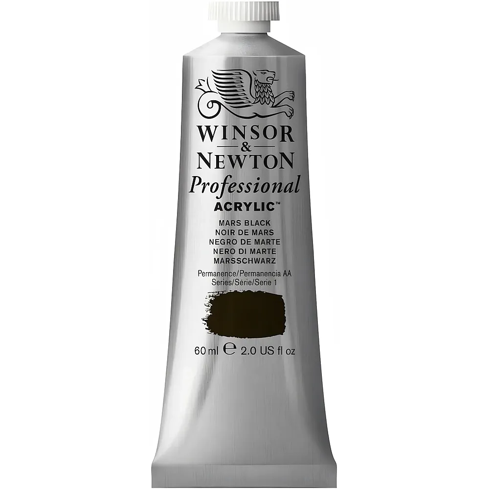 Winsor & Newton Professional Acrylic Acrylfarbe Marsschwarz - 60 ml