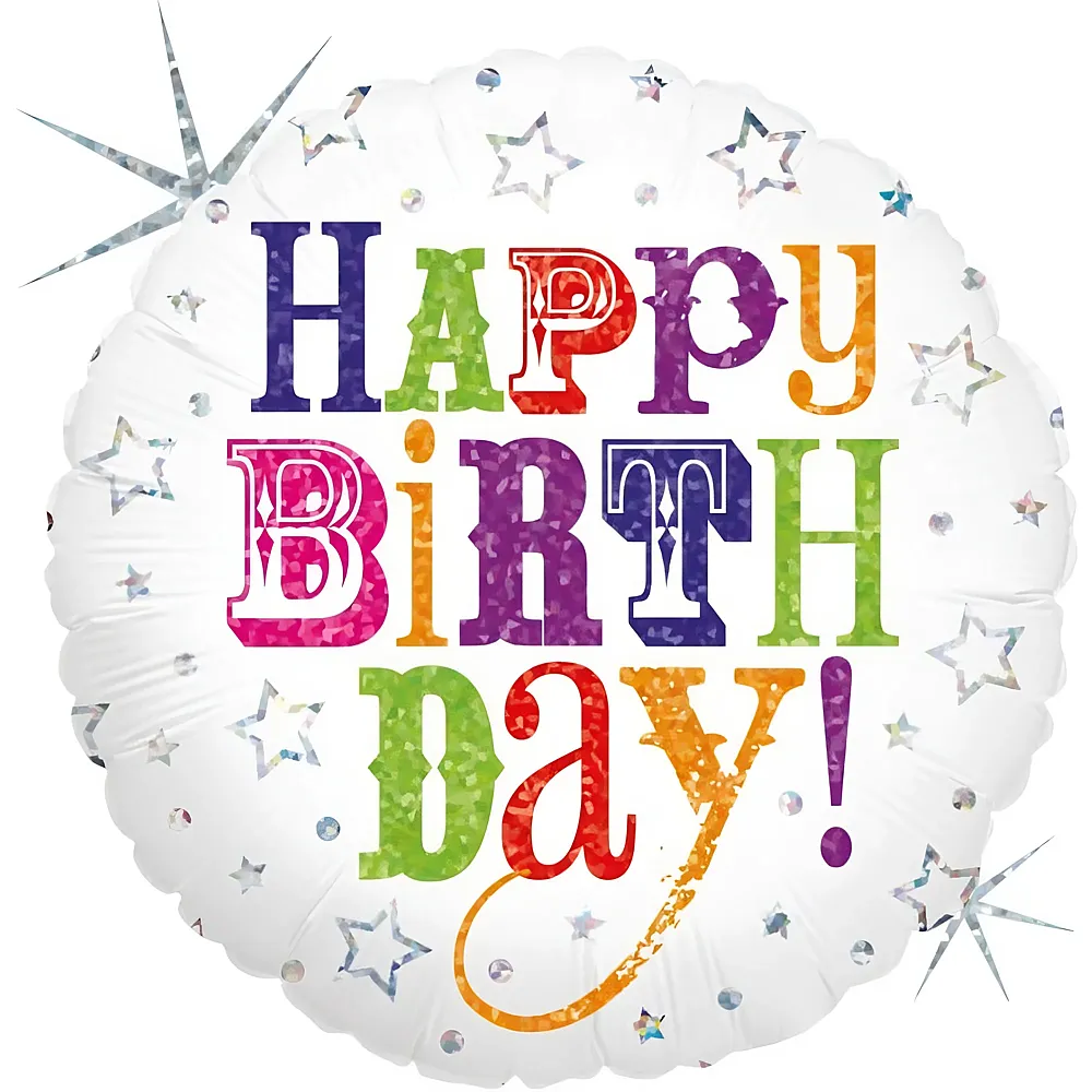 Grabo Folienballon Happy Birthday - 45 cm | Folienballone