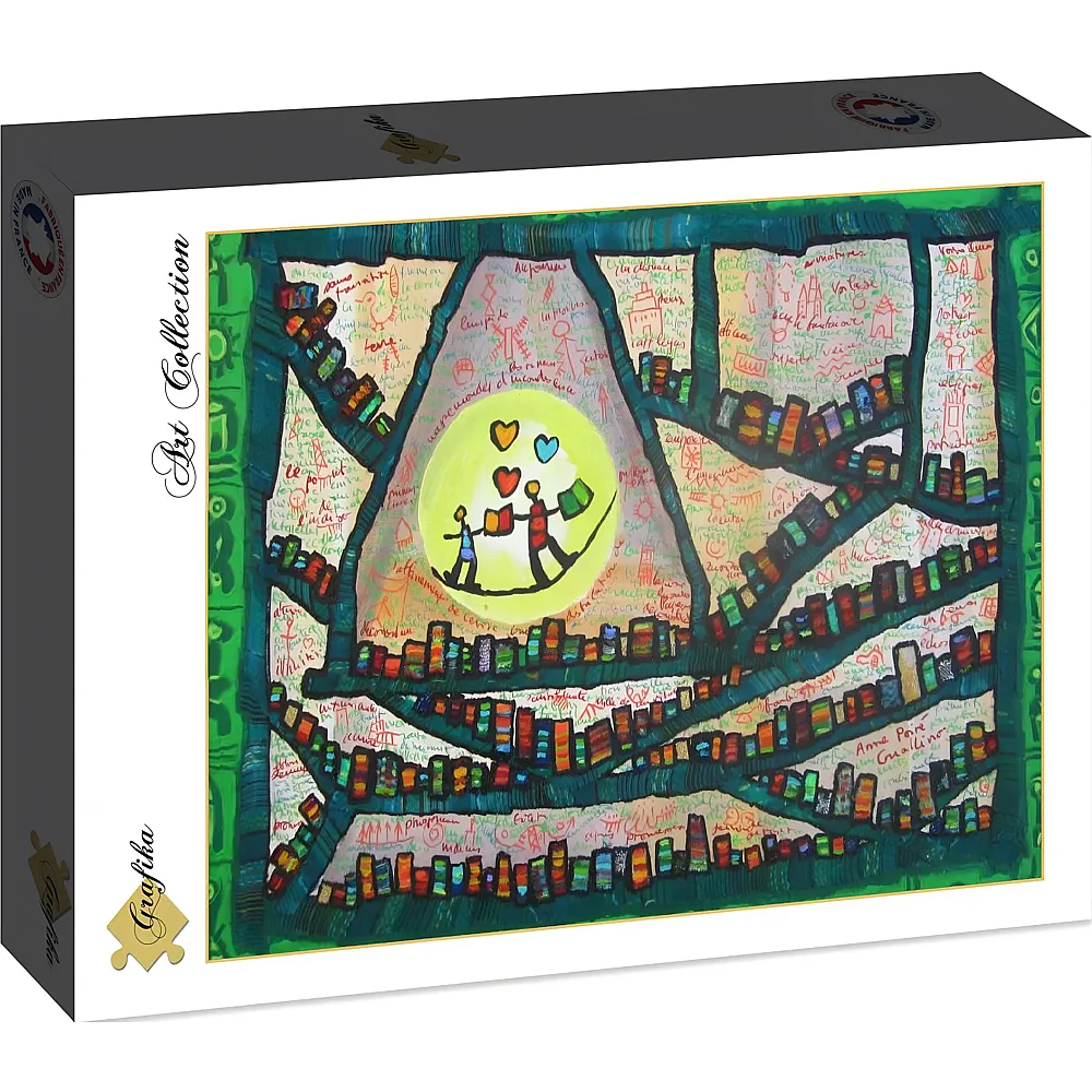 Grafika Puzzle Art Collection Anne Poir� & Patrick Guallino Au coeur des livres - 2000 Teile