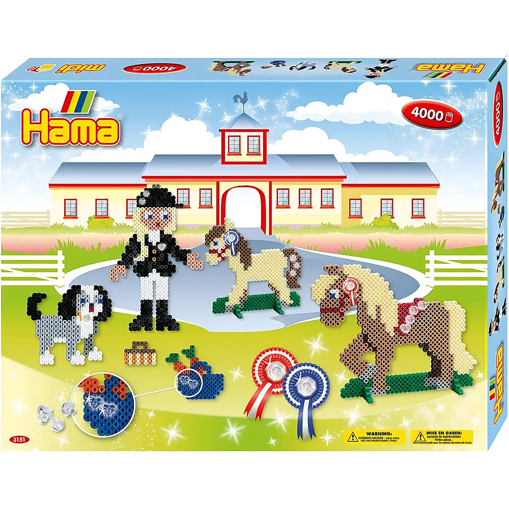 Hama Midi Geschenkpackung Reiterhof - 4000 Teile