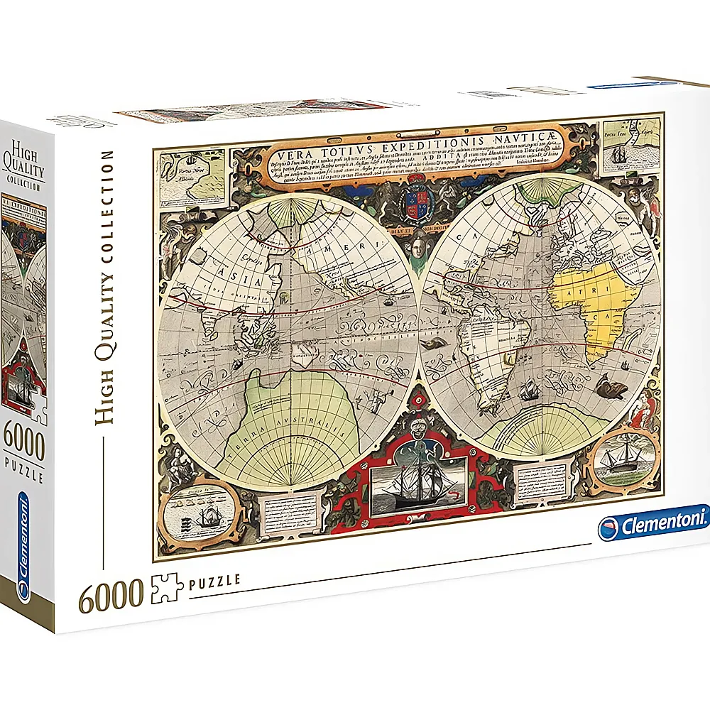 Clementoni Puzzle High Quality Collection Antique Nautic Map 6000Teile