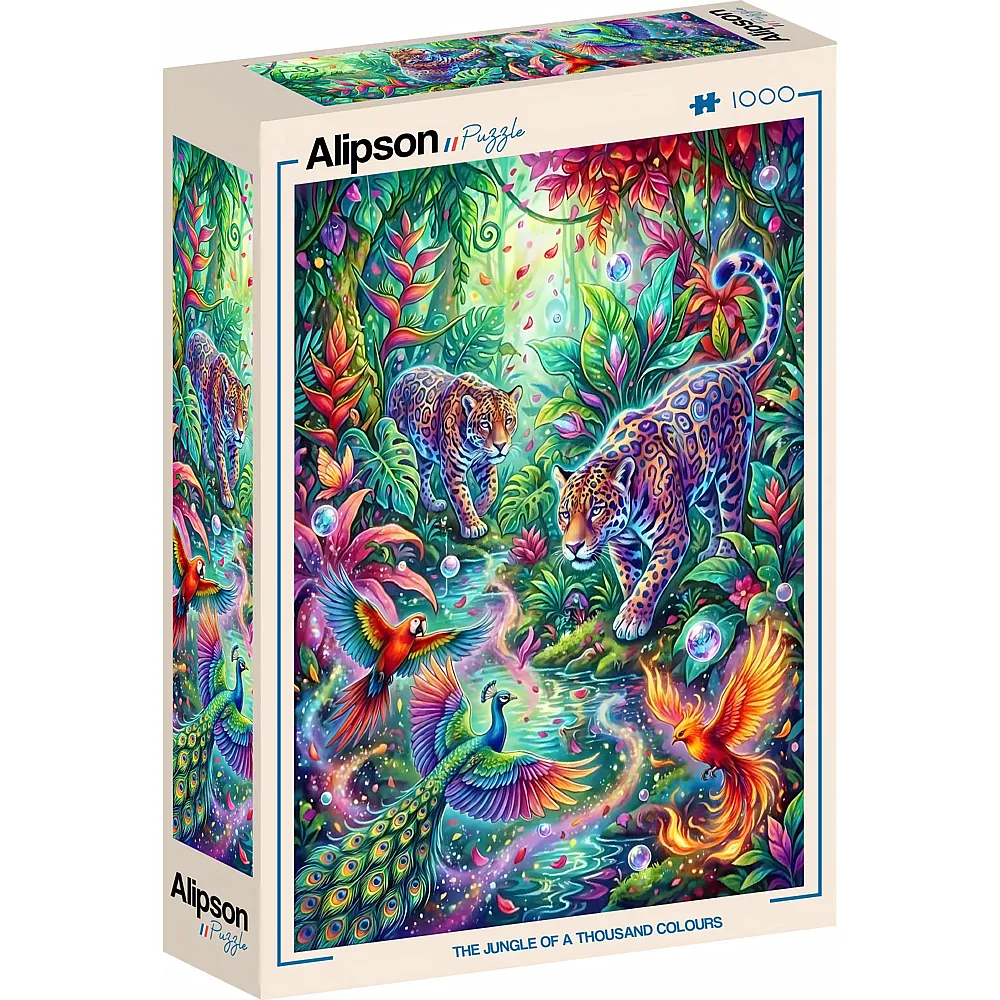 Alipson Puzzle Puzzle 1000 Teile Der Bunte Dschungel