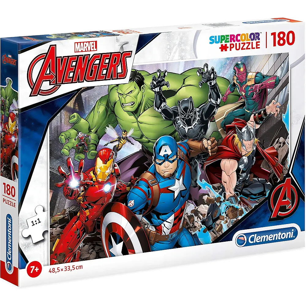 Clementoni Puzzle Supercolor Marvel The Avengers - 180 Teile
