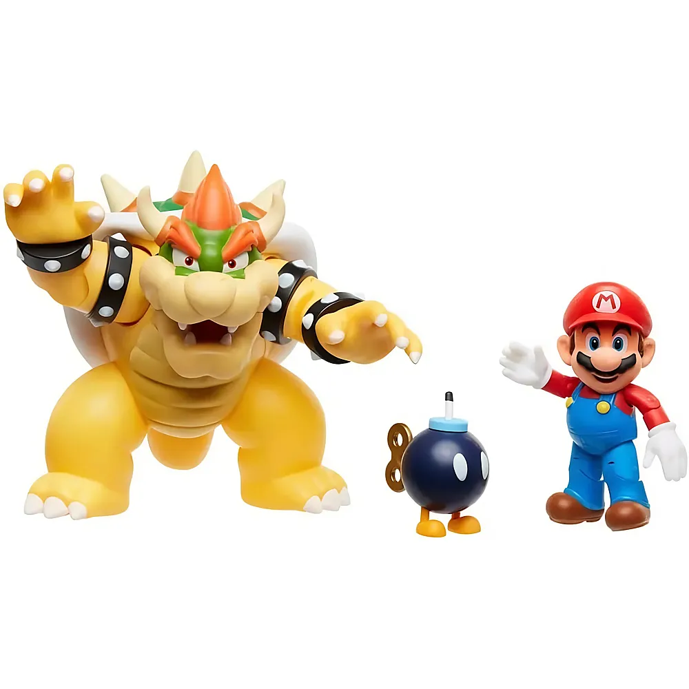 Jakks Pacific Super Mario Spielfiguren-Set Bowser vs. Mario